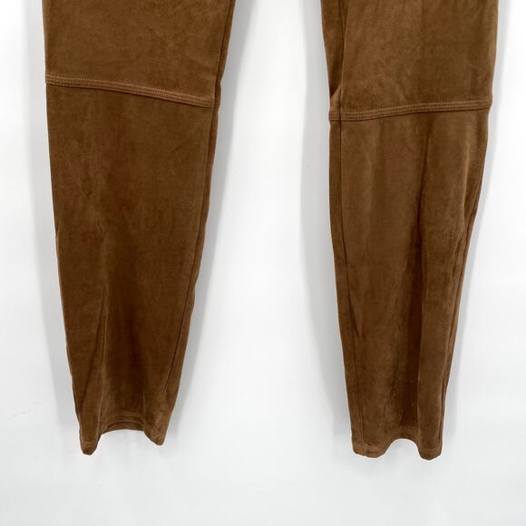 Max Studios NWT Soft Faux Suede Pull On Khaki Jegging Stretch Vicuna Pants / M - Picture 5 of 10